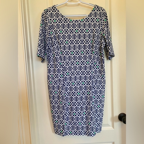Jude Connally Bamboo Dot 3/4 Sleeve Dress NWT - Picture 1 of 6